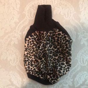 Leopard print x-small dog sweater